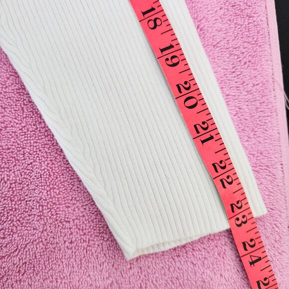 Lauren Ralph Lauren White Ribbed Turtleneck Size XL - Picture 12 of 15